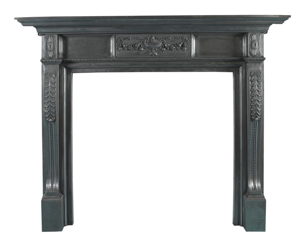 Polished Cast Iron Fireplace Surround