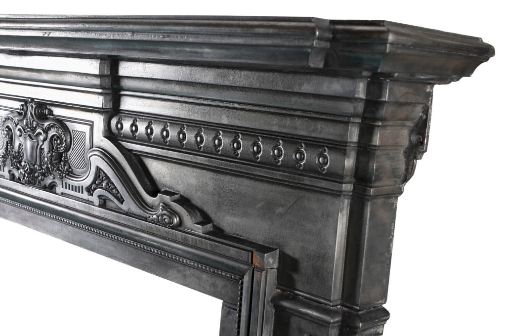 Polished Cast Iron Fireplace Surround 1