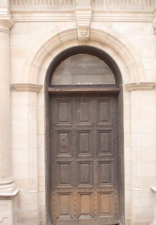 CARVED LIMESTONE ENTRY WAY FROM THE HILLBROOK MANSION