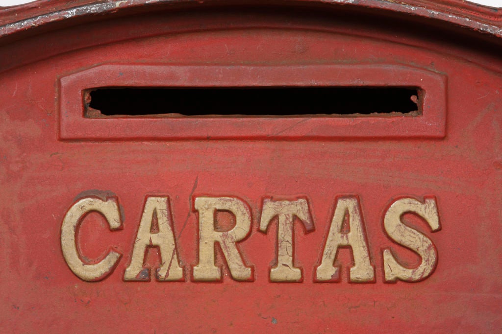 Argentine CAST IRON MAILBOX