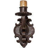 WROUGHT IRON SCONCE FROM THE ESTATE OF JOSE THENEE