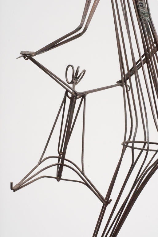 American Kinetic Wrought Iron Sculpture by Robert Kuntz