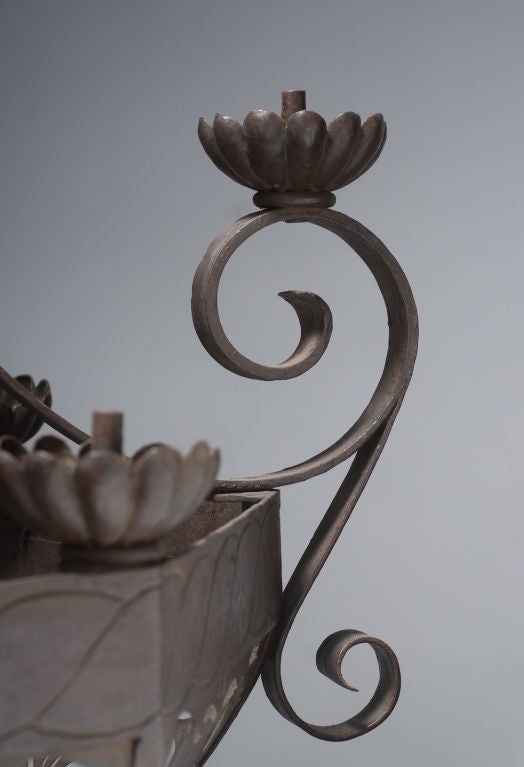 Beautiful chandelier from the estate of Jose Thenee, master ironworker of Argentina. -- The best.