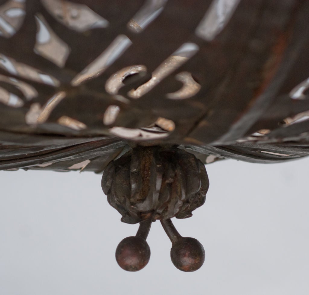 Argentine WROUGHT IRON CHANDELIER FROM THE ESTATE OF JOSÉ THENEE