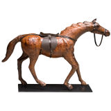 Vintage Leather Horse Crafted by a Gaucho