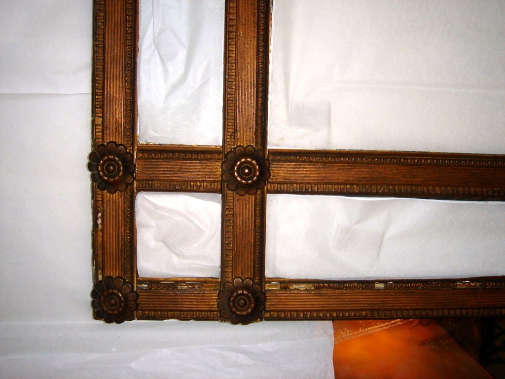 Rectangular Mirror Bronze Giltwood