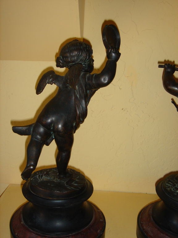 Pair of Putti/Cupid Statues 3
