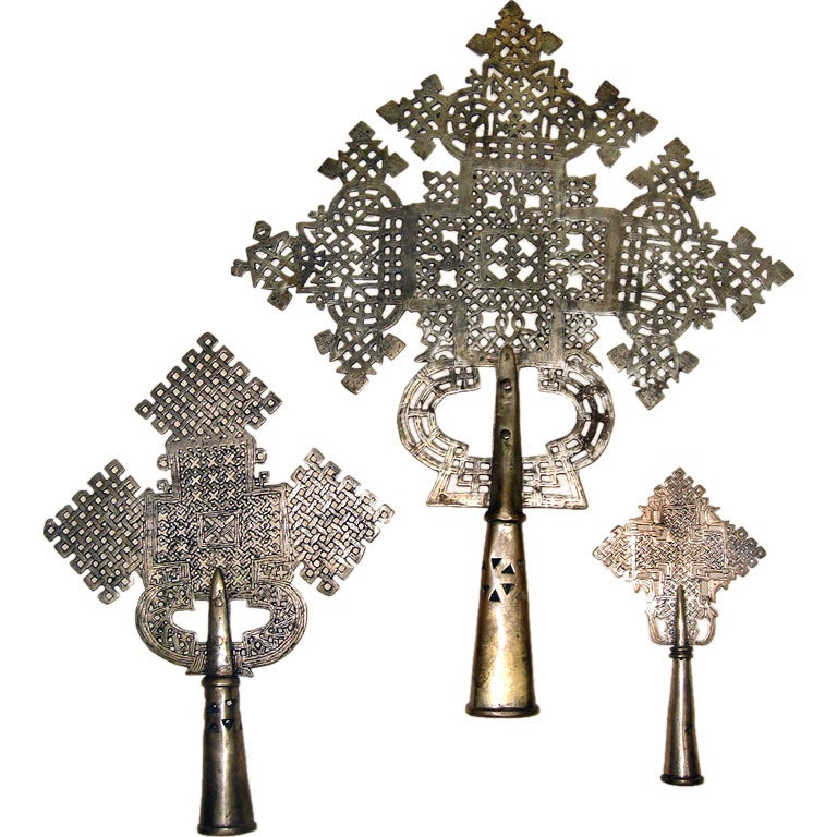 Set of 3 Coptic Crosses