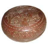 Antique Chinese Cinnabar Carved Box