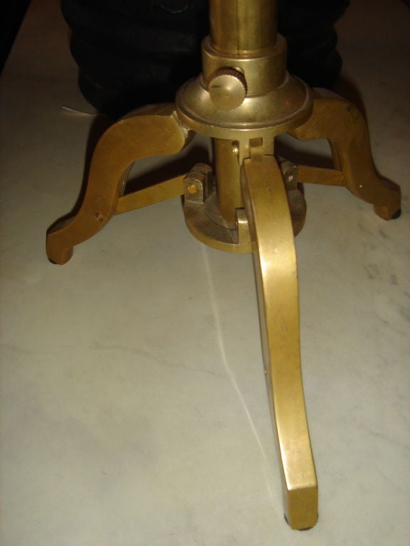 Brass Telescope, table model, Marked Thos. Evans Esq. London mwith lens cap