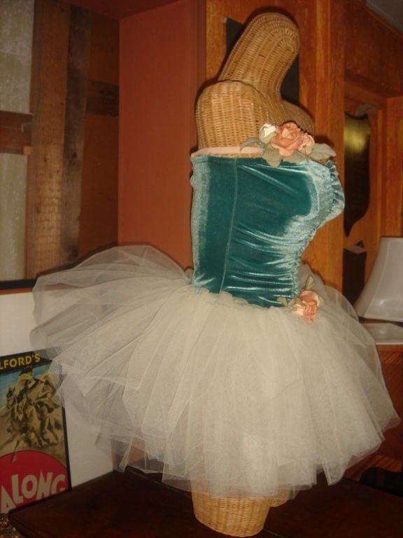 Wicker dress form with Ballet Dress