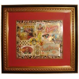 Framed Art Of Cigar Ad labels