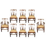 Set of 8 Chippendale Dining Chairs, CIRCA 1780