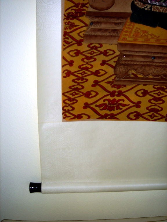 Paper Pair of Chinese Emperor and Empress Scrolls