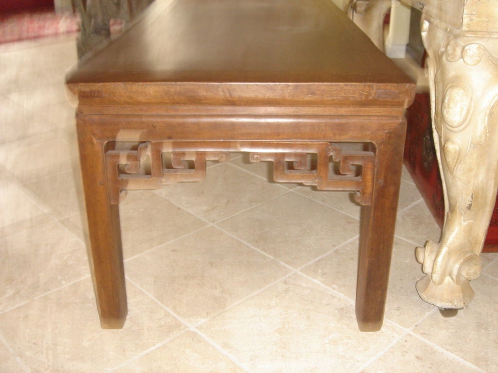 Extra Long Chinese Bench/Coffee Table Ching Dynasty In Excellent Condition In Sarasota, FL