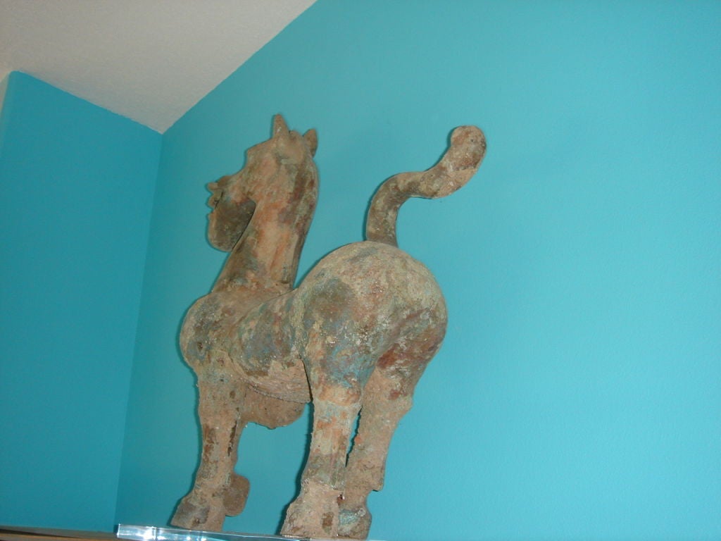 18th Century and Earlier BRONZE PRANCING HORSE