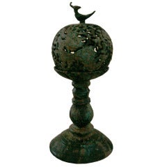 Chinese Candleholder W/ Cover