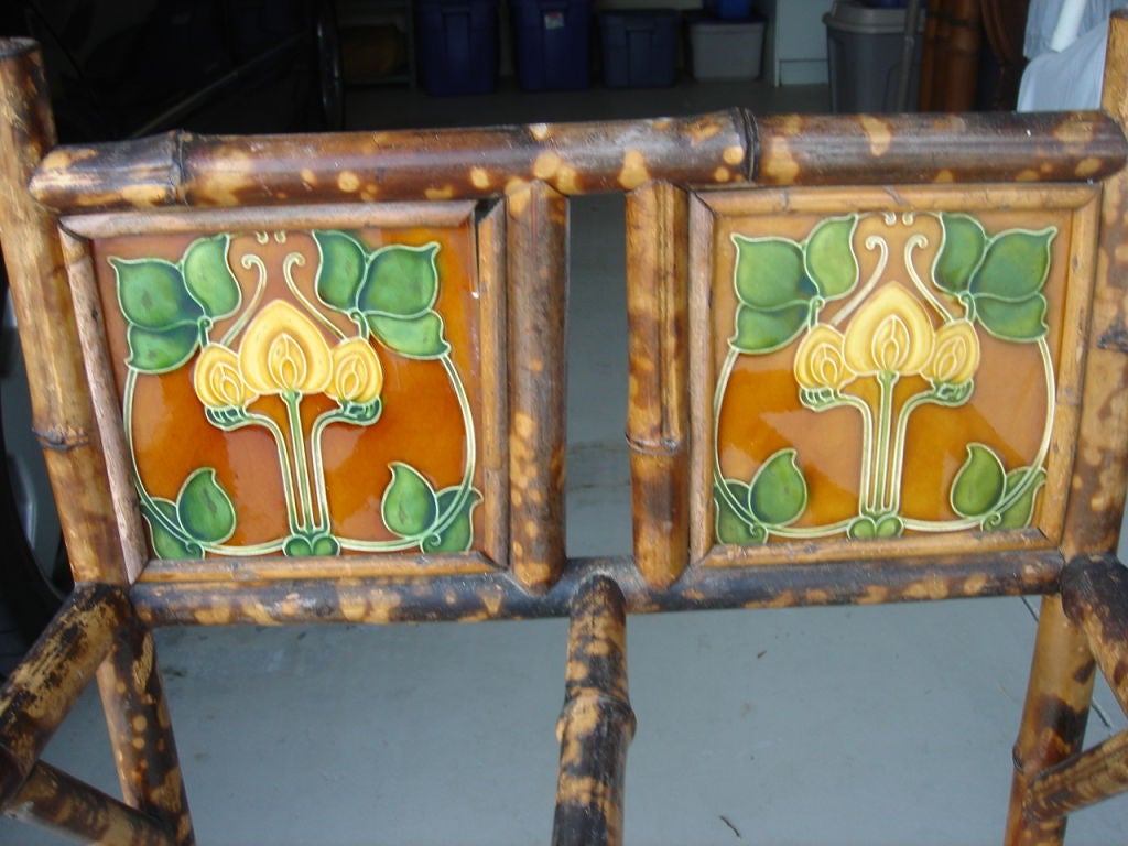 Plant Stand W/ Tiles By William Morris In Good Condition In Sarasota, FL