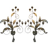 PAIR of 19th c. Tuscan "Tormented" Sconces