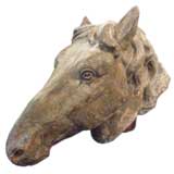 Antique Teracotta Horse Head