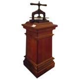 French 19th c. Book Press on original stand