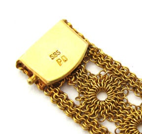 Fine 22K German mesh bracelet