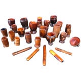 Collection of 23 Moroccan SAFRON Mortar & Pestles