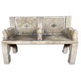 19th c. Spanish marble bench