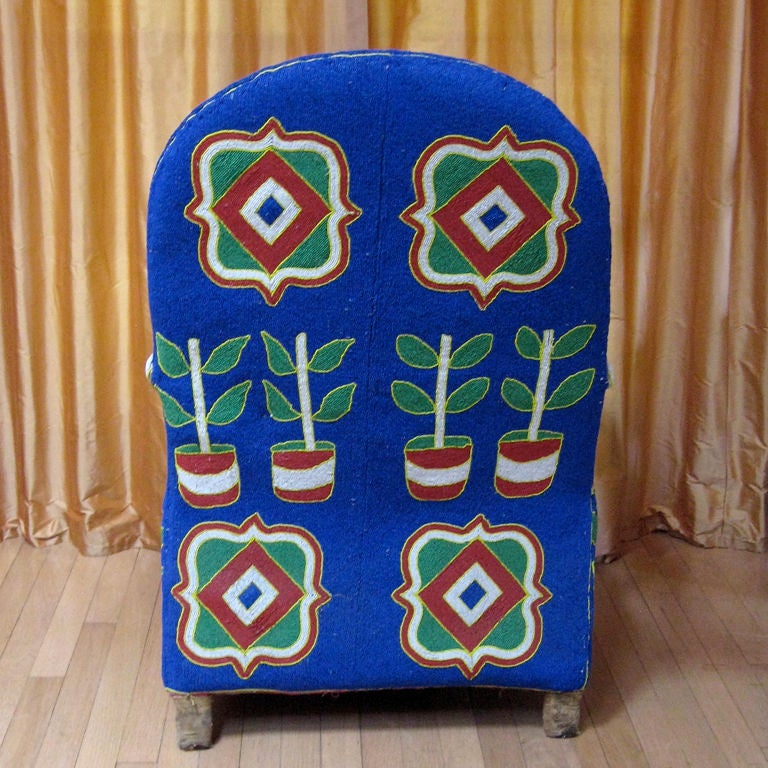 Nigerian Yoruba Beaded Chair
