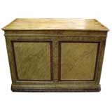 Used 19th century painted Italian shop counter