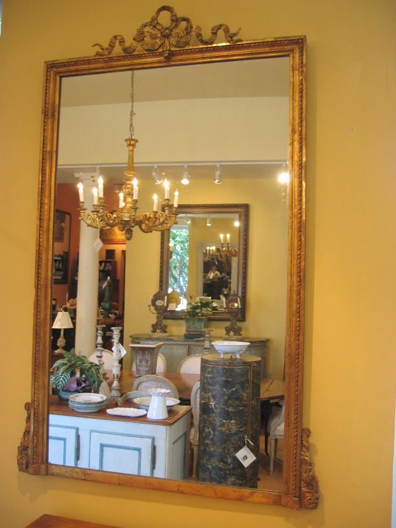 19th. century French gilt mirror