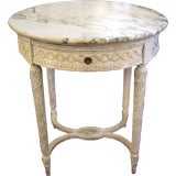 19th c. painted round Louis XVI table
