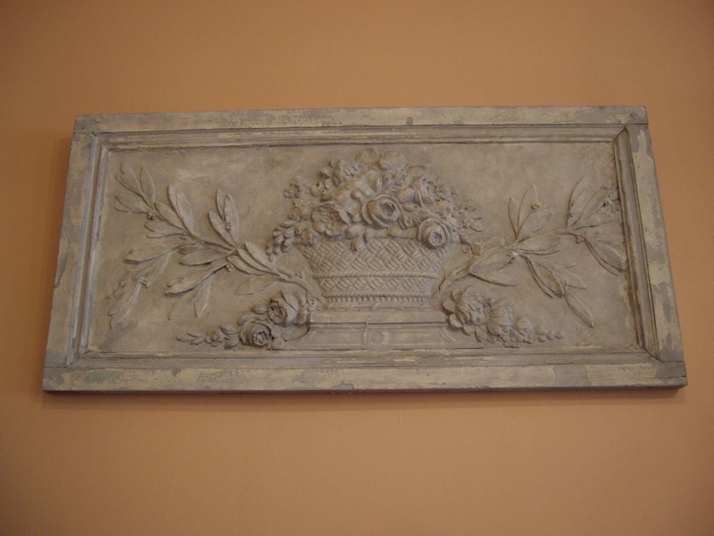 French provincial plaster relief