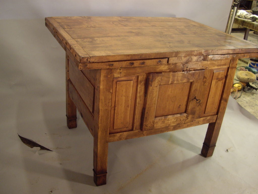 Rustic Italian kitchen worktable
