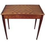 Antique 19th century French inlaid game table.