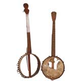 Pair of primitive banjos Antique Pair of primitive banjos