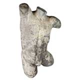 Heavily patinated figural statue