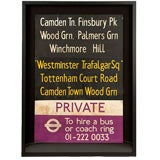 Framed London Destination Bus Scroll