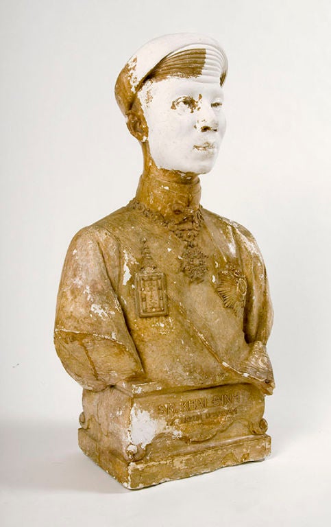 19th century Vietnamese Emperor Bust from the Stephen Shubel Collection.