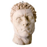 French Plaster Sculpture of male Face