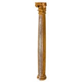 French corinthian style gilded column