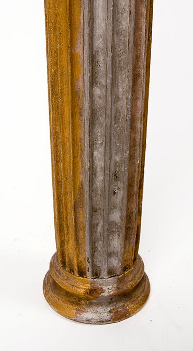 Mid 19th century French Corinthian style gilded column, beautiful.