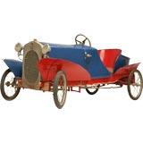 c.1920-1930 French Eureka Mfg. Voiture à pédales Fiat à queue de bateau