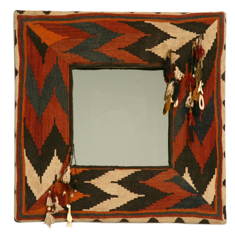 c.1981 Kilim Rug Mirror