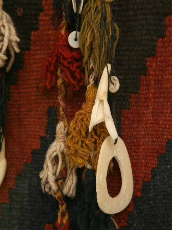 20th Century c.1981 Kilim Rug Mirror