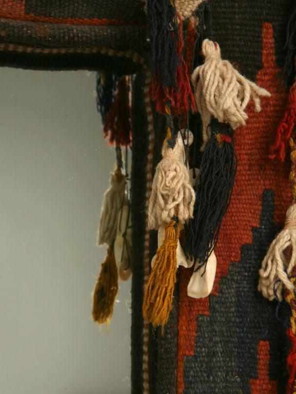 Bone c.1981 Kilim Rug Mirror