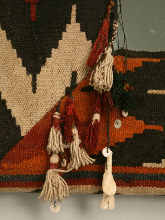 c.1981 Kilim Rug Mirror 1