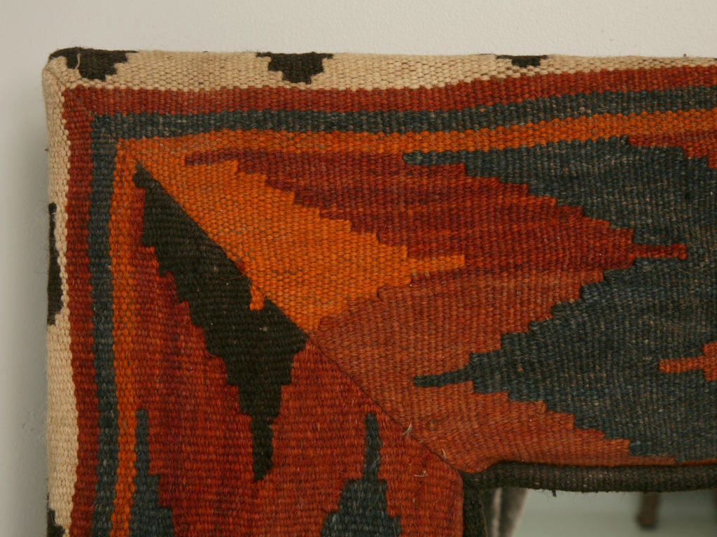 c.1981 Kilim Rug Mirror 3