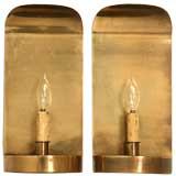 Pair of French 40's Solid Brass Sconces