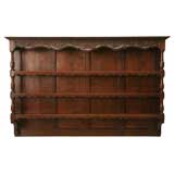 c.1860 Oak Country French Plate Rack